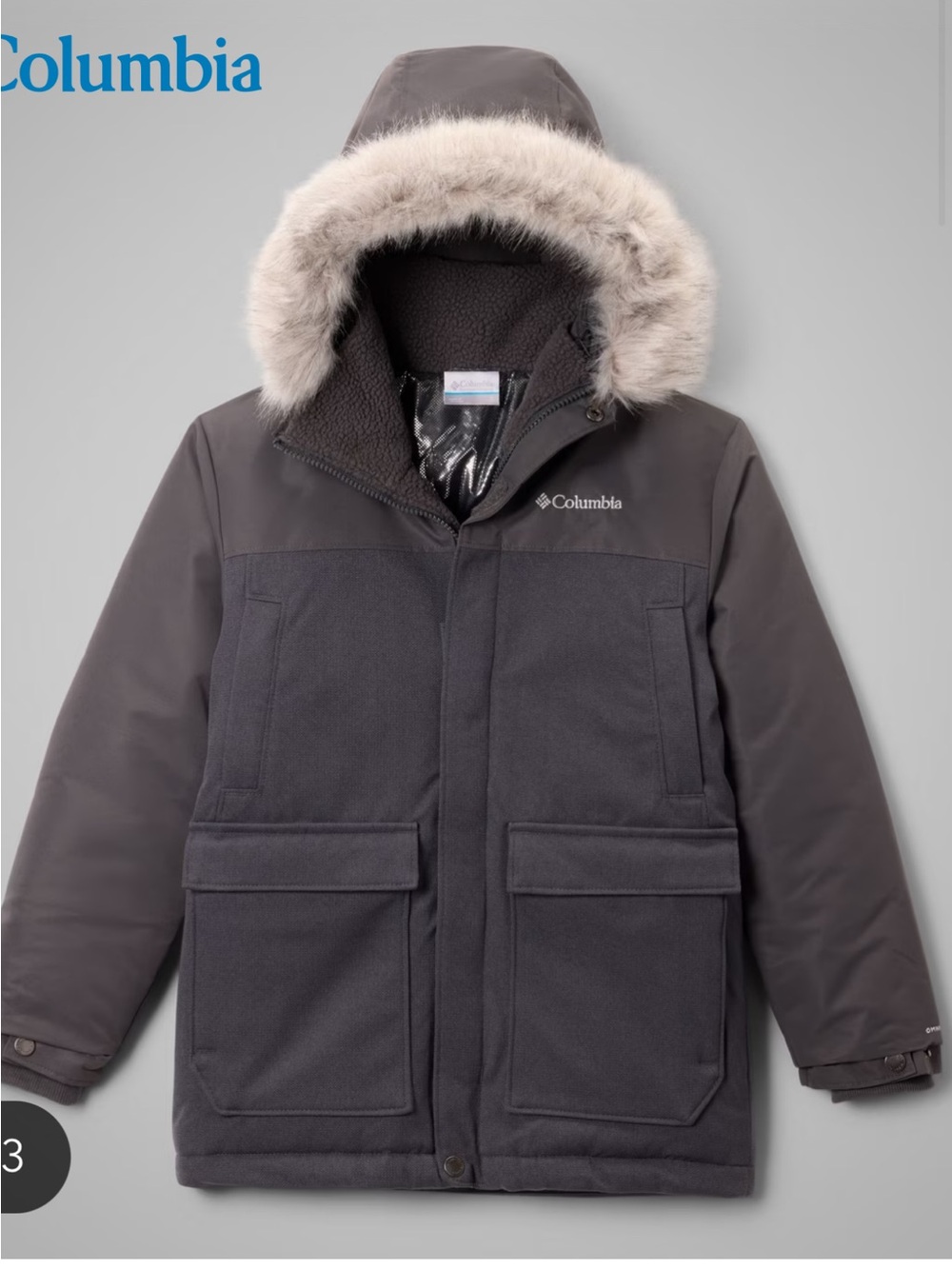 Columbia Boys' Boundary Bay Down Parka